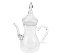 PEPLAYTAL Glass Teapot with Infuser Middle East Style Tea Pot Heat-Resistant Tea Maker for Loose Leaf Flower Fruit and Herbal Decorative Pot for Home Serving
