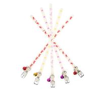PEPLAYTAL Glow Dark Adjustable PET Collar for Dogs and Cats Anti-Lost Reflective PET Accessory 5pcs Night Safety Collar for Outdoor Use Random Color