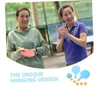 PEPLAYTAL Hanging Table Tennis Trainer Kit for Indoor Use PP Material Enhances Eye-hand Coordination and Reaction Skills Rackets Balls for Family Training
