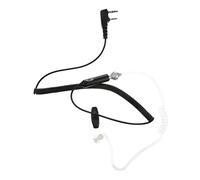 PEPLAYTAL Headset Earphone Adapter with Talk Listen Button Compatible Pin Microphone Earbud for Radios Wired Earpiece for Clear Communication and Noise Reduction