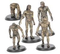 PEPLAYTAL Human Evolution Model Realistic Primitive Figures Educational Layout Props for Teaching Aids and Creative Role-playing