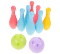 PEPLAYTAL Indoor Bowling for Sports Game with Pins Balls Parent Activity for Family Gatherings Birthday Parties and Outdoor Fun Random Color