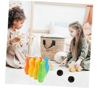 PEPLAYTAL Indoor Outdoor Bowling Medium Interactive Sports Game with Smooth Surface Lightweight for Family Fun and Skill Development Random Color
