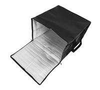 PEPLAYTAL Insulated Pizza Bag Capacity Food Storage Bag with Zipper Takeout Carrier for Hot Cold Food Easy to Carry for