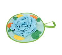 PEPLAYTAL Interactive Rabbit Snuffle Mat for Pets Indoor Foraging Cushion with Orchid Design Stimulates Sniffing Instinct Energy Consuming for Rabbit and Small Animals