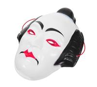 PEPLAYTAL Japanese Kabuki Art Mask Full Face Samurai Style Traditional Cultural Display for Men and Women Versatile Fit Cosplay Theater and Celebration Accessory
