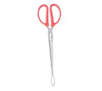 PEPLAYTAL Long Stainless Steel Reptile Feeding Tongs Curved Tip Food Clamp for Lizards Snakes and Crawling Pets with Tight Grip for Clean Convenient Feeding