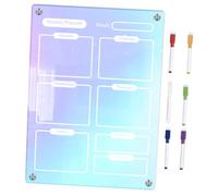 PEPLAYTAL Magnetic Acrylic Memo Writing Board Dry Erase Planner for Family Schedule Notes Reminders with Erasable Surface and Dual Orientation for Home Office