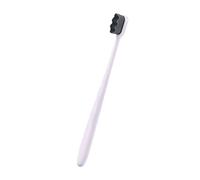 PEPLAYTAL Micro-Nano Soft Bristle Toothbrush Set for Oral Care Gentle Cleaning Tool for Sensitive Teeth for Pregnant Women and New Mothers Black Bristles White Handle