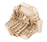 PEPLAYTAL Miniature Trevi Fountain Church Model Decorative Resin Statue for Home Office Bar Hotel Table Ornament Italian Travel Souvenir Desktop Decor