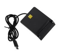 PEPLAYTAL Multifunctional USB Smart Card Reader for Windows Vista -c Interface Compatible with Dnie Atm Ic Id Cac Sim Cards High-speed Transmission Portable Design