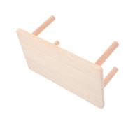 PEPLAYTAL Natural Wooden Hamster Platform Second Floor Activity Ledge for Pets Safe and Fun Chewing Toy for Exercise and Play in Hamster Cages