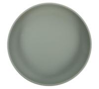 PEPLAYTAL Non Slip Silicone Dinner Plate with Suction Base Adaptive Scoop Dish for Elderly and Disabled Individuals Prevents Spills and Enhances Independence During Meals Grey