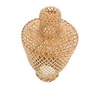 PEPLAYTAL Nordic Style Rattan Pendant Light Shade Woven Bamboo Lampshade Lantern Cover Multipurpose Vase Candle Holder Outdoor Decorative DIY Lantern for Home and Tourist Attractions