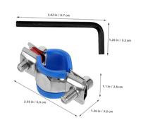 PEPLAYTAL Office Chair Saver Stopper Replacement Kit with Wrench Adjustable Stainless Steel and Rubber Protector to Prevent Sinking Repair Tool for Office Chairs Φ
