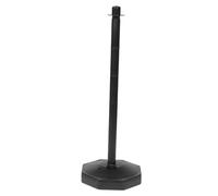 PEPLAYTAL Outdoor Black Plastic Crowd Security Barrier Stanchion Post for People Control and Safety Warning at Restaurants Supermarkets Exhibitions Urban Shopping Centers Versatile Use for