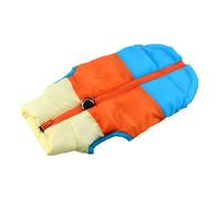 PEPLAYTAL Pet Dog Vest Soft Coat for Cold Weather Reversible Design Stylish Yellow and Orange Apparel for Walking and Running Pet Supplies