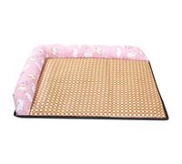 PEPLAYTAL Pet Summer Cooling Mat for Dogs and Cats Soft and Durable Cooling Cushion for Hot Weather Pink for Resting Chairs and Beds
