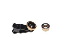 PEPLAYTAL Phone Lens Macro Wide Angle Fisheye Lens for Smartphones Golden Easy to Install Clip Design Durable Construction for Capturing Stunning