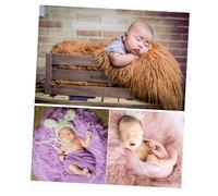 PEPLAYTAL Photography Mat Khaki Photo Props Soft Supple Newborn Photography Blanket Comfortable DIY Photo Shoot Accessory No Shedding Fade