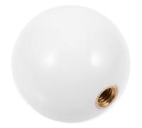 PEPLAYTAL Plastic Joystick Ball Head Replacement for Game Simulators Arcade Kit Accessory Smooth Control for Racing Fighting Sports Games Easy Installation White