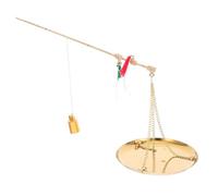 PEPLAYTAL Portable Handheld Copper Chinese Scale Traditional Medicine Weight Scale Vintage Design for Accurate Weighing of Herbs Spices and Small Kitchen Ingredients