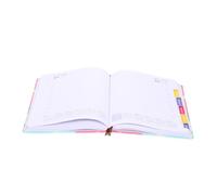 PEPLAYTAL Portable Management Notebook for Students and Office Use Daily Schedule Planning Notepad with Moderate Thickness Pink Sunset Cover Convenient Academic Planner for Efficient