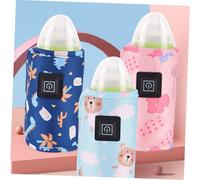 PEPLAYTAL Portable USB Bottle Warmer with Insulated Heat Wear-Resistant Travel Milk Food Warmer for Bottles Convenient Feeding Go Parents Random Color