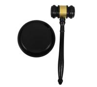 PEPLAYTAL Portable Wooden Auction Hammer Gavel for Judges and Lawyers Multifunctional Solid Wood Mallet with Smooth Finish Design for Auction and Courtroom Use