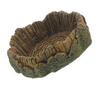 PEPLAYTAL Reptile Feeder Dish Versatile Water Food Holder for Lizards Turtles and Spiders Daily Use Feeding Container for Reptile Habitats Capacity Design Reduces Water Refills