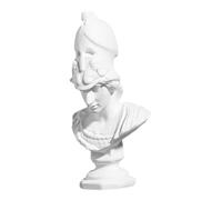 PEPLAYTAL Resin Athena Bust Statue Mini Figurine Greek Goddess of Wisdom Sculpture for Home Office Study Decor Handcrafted Realistic Resin Head Sculpture Sketch Practice Model Ornament