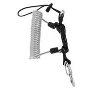 PEPLAYTAL Scuba Diving Retractable Lanyard with Stainless Steel Quick Release Buckle Spring Coil Loss Rope for DSLR Housing Secure Underwater Camera Tether for Water Sports Photography