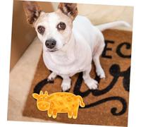 PEPLAYTAL Slow Feeder Dog Bowl with Non-slip Base Adorable Bulge Patterned Pet Feeding Bowl for Dogs Puppies Cats Lightweight Travel-friendly Slow Food Dispenser Easy to Clean Yellow Pet