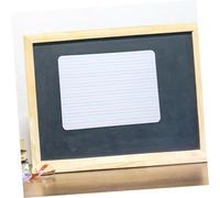 PEPLAYTAL Small Double-Sided Dry Erase Whiteboard with Four-line and Side Lightweight Writing Board for Learning and Drawing at Home Office