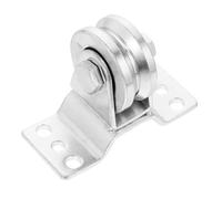 PEPLAYTAL Small Metal Rope Pulley Wheel for Heavy Lifting with Vibration Reduction Silent Track Groove Pulley Suitable for Ceiling Mount and Sliding Cable Systems