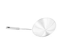 PEPLAYTAL Stainless Steel Mesh Skimmer Strainer with Long Handle Rust Cooking Ladle for Pasta Spaetzle Noodles and Frying Easy to Clean Dishwasher Safe Kitchen Tool