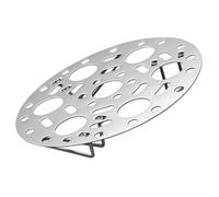 PEPLAYTAL Stainless Steel Steaming Rack Foldable Stand Kitchen Steamer for Vegetables Fish Tamales Crabs Preserves Nutrition Easy to Clean Multi Use Cooking Tray