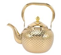 PEPLAYTAL Stainless Steel Tea Kettle with Infuser Hammered Design Anti-Scald Handle Filtered Brewing Pot for Home Office Tea Making and Hot Beverage Preparation