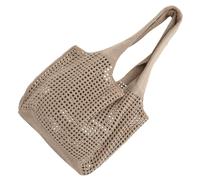 PEPLAYTAL Stylish Hollow Out Beach Tote Bag for Women Lightweight Knitted Handbag for Summer Outings Casual Daily Use and Beach Adventures