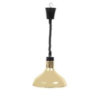 PEPLAYTAL Telescopic Buffet Heat Lamp Food Warmer with Infrared Bulb Easy-install Hanging Heat Lamp for Restaurant Food Warming Glass and Metal Construction