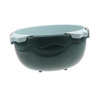 PEPLAYTAL Thickened Dual-Layer Vegetable Draining Storage Basket with Smooth Edges for Fast Drainage and Safe Use Portable Kitchen Fruit Washing Holder for Home and Multipurpose Food Storage
