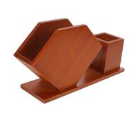 PEPLAYTAL Tissue Holder for Kitchen Tabletop Tissue Holder Toothpick Dispenser Wood Desktop Brown