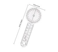 PEPLAYTAL Transparent Orthopedic Goniometer Foldable Angle Ruler for Physical Therapy Accurate Joint Measurement Medical Protractor for Body Assessment