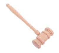 PEPLAYTAL Unfinished Wooden Judge Gavel Sturdy Courtroom Hammer for Accurate Judgement Wood Material Efficient Dispute Resolution Tool for Lawyers and Judges