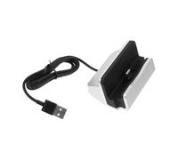PEPLAYTAL USB Type C Desktop Charger Stand Fast Charging Cradle Dock for Edge Note Compatible with Various USB Devices Portable and Multi Function Charging Silver