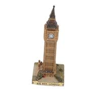 PEPLAYTAL Vintage Big Model London Clock Tower Statue Resin Figurine for Office Desk Home Bedroom Decor Decorative Landmark Craft