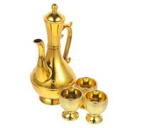 PEPLAYTAL Vintage Household Offering Cup with Kettle European Style Buddhist Goblet for Meditation Rituals Home Decor Space Saving Design