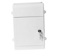 PEPLAYTAL Wall-mount Outdoor Mailbox with Lock Plastic Metal Ballot Box for Suggestions Complaints Voting Secure Office Home Post Box Storage