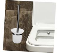 PEPLAYTAL Wall Mount Toilet Brush Holder Frosted Cup Replacement for Bathroom Storage Multifunctional Rack for Home and Public Restrooms Organization