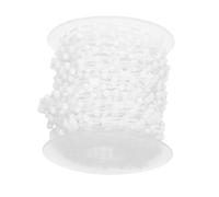 PEPLAYTAL White Roller Blind Chain Cord for Vertical and Roman Shades Quiet Smooth Beaded Cord Replacement with Fit Easy Install Roller Blind Fitting Accessory